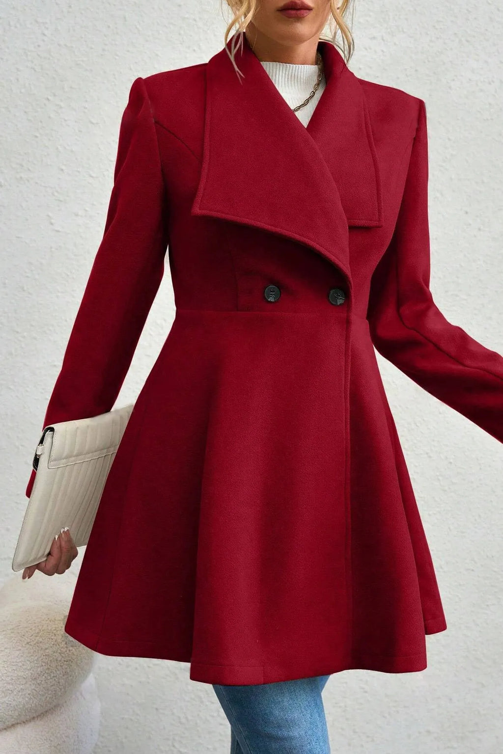 Belted Wool Long Coat