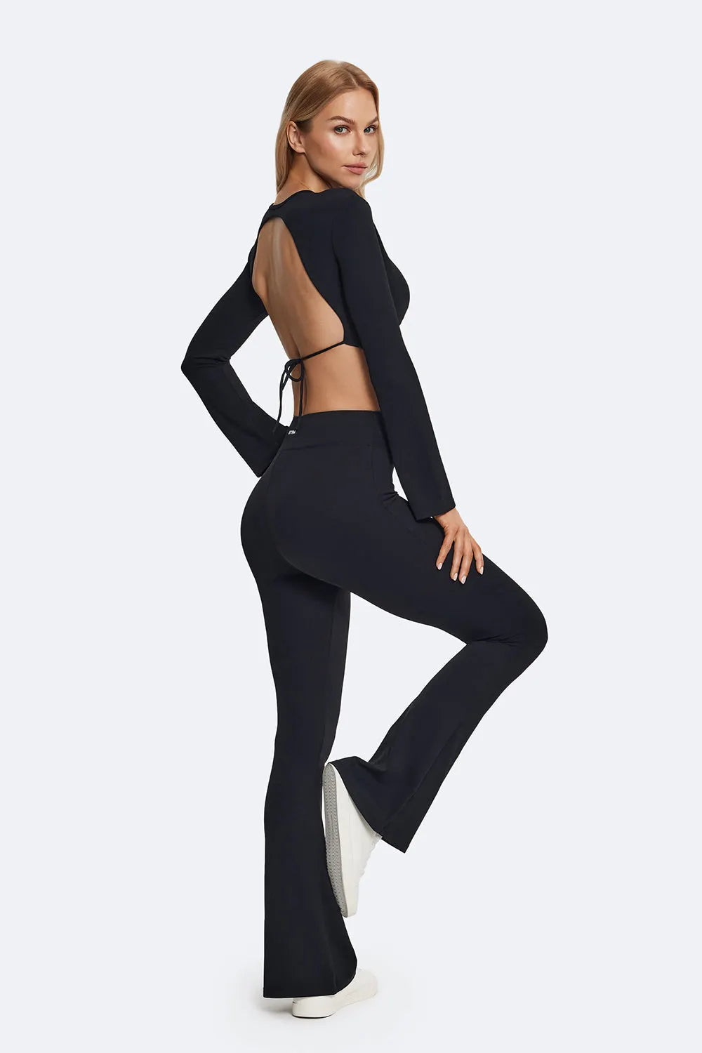 Flattering High-Waisted Flared Leggings for All-Day Comfort