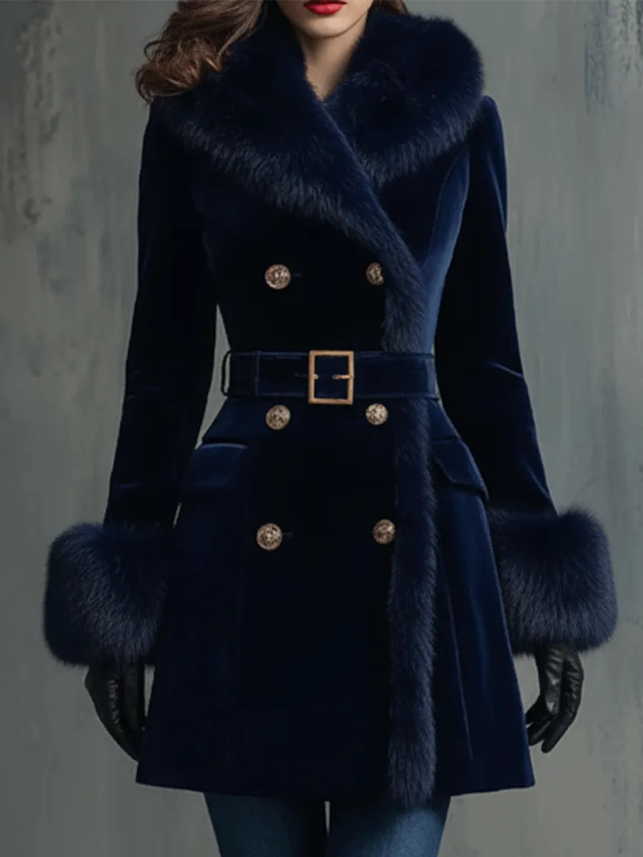 Coat with velvet – Smart Price