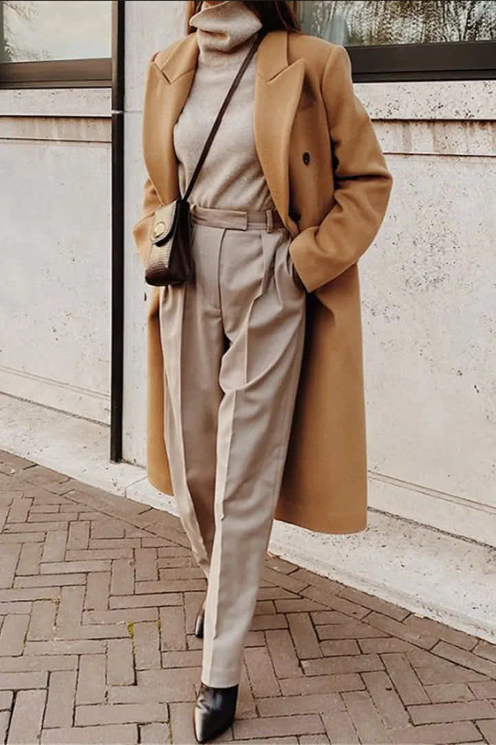 Double Breasted Slim Coat