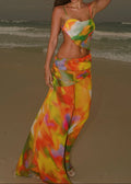 Beach Gradient Printed Maxi Dress