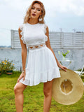 KittenAlarm - Lace Panel Cut Out Dress