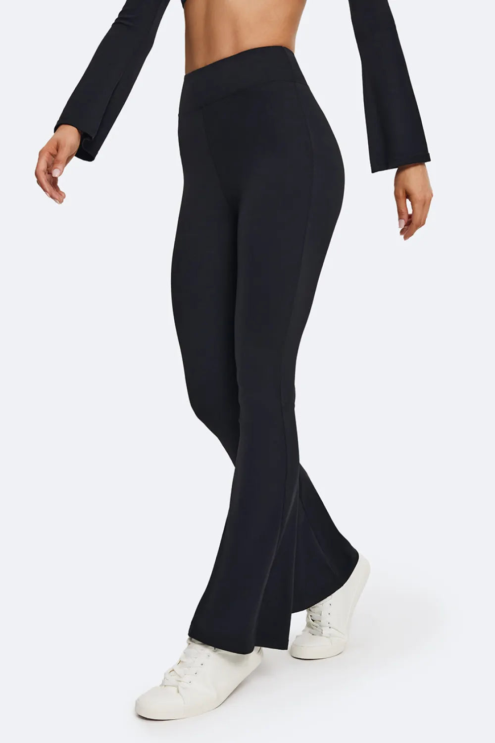 Flattering High-Waisted Flared Leggings for All-Day Comfort