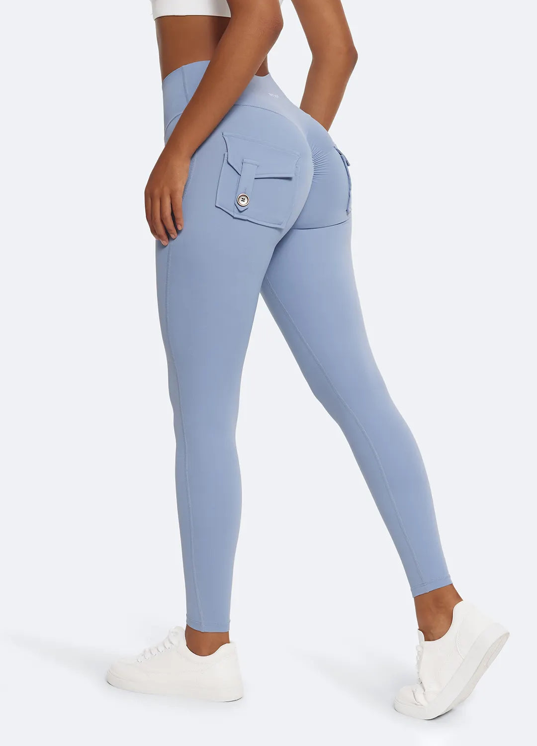 Figure-Enhancing Push-Up Leggings with Back Pockets