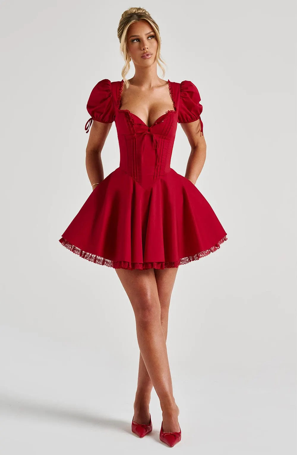 Annie Mini Dress - Red