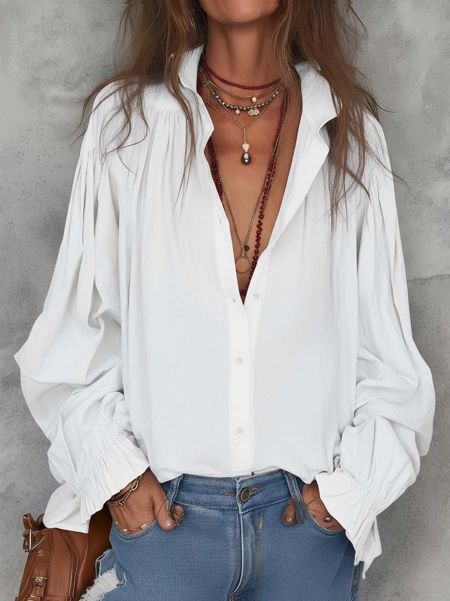 Blouse with pleated – Best Value