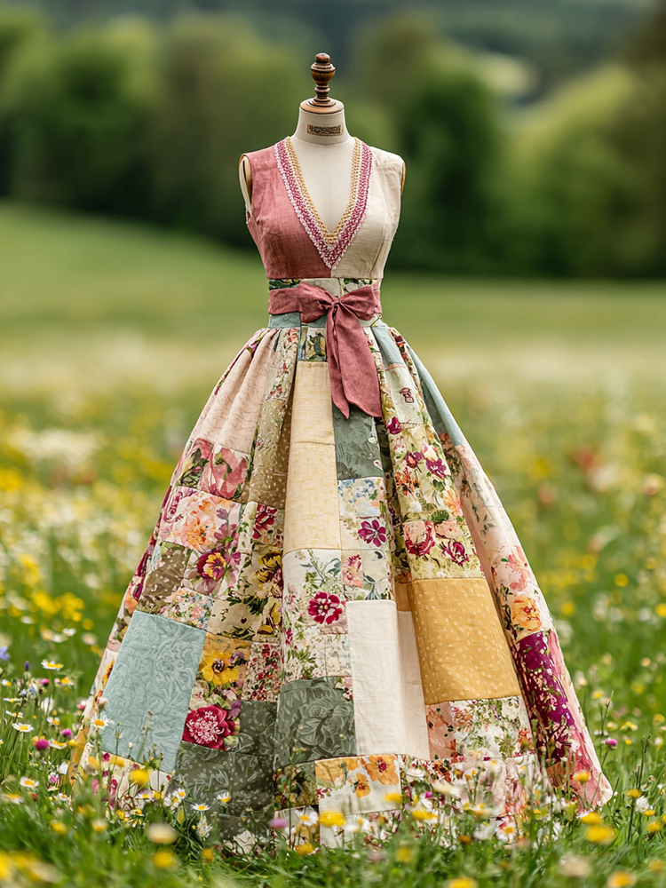 Vintage Maxi Dress in premium, Premium Look