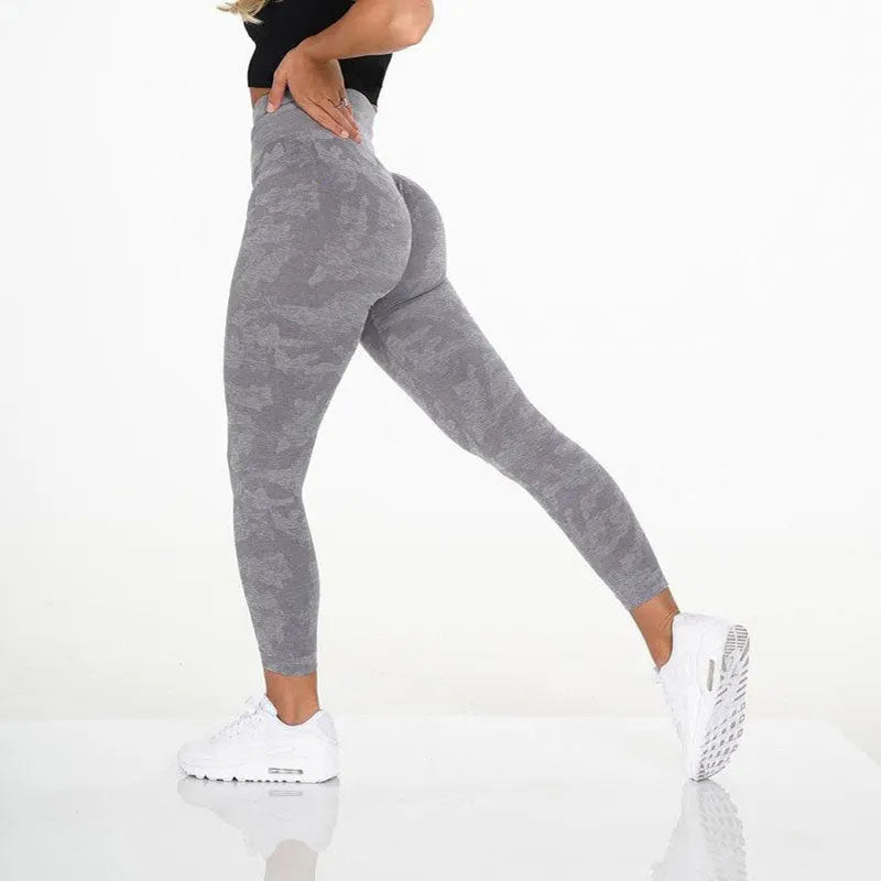 KittenAlarm - Mojoyce Camouflage Yoga Pants Workout Push Up Leggings Women Gym Clothing Fitness High Waist Tights Seamle