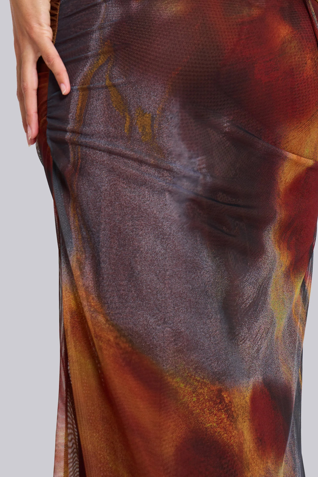 Vida Backless Maxi Dress Whiskey