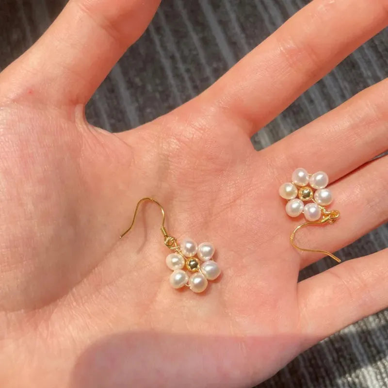 Pearl Flower Earrings