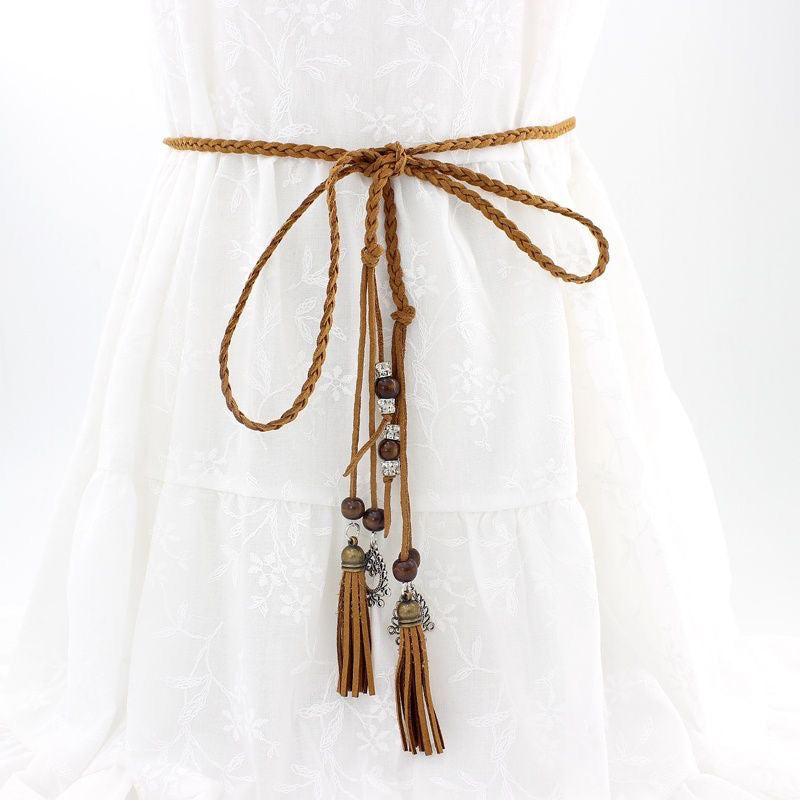 Summer Versatile Braided Waist Rope