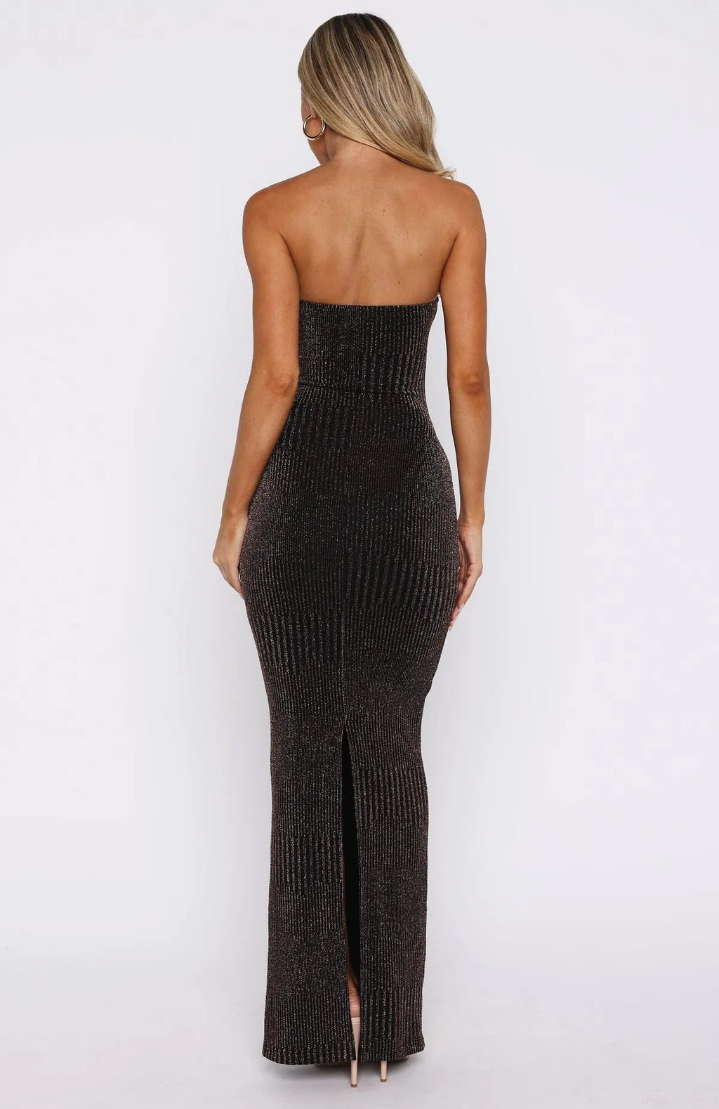 Noir Luxe Maxi Dress