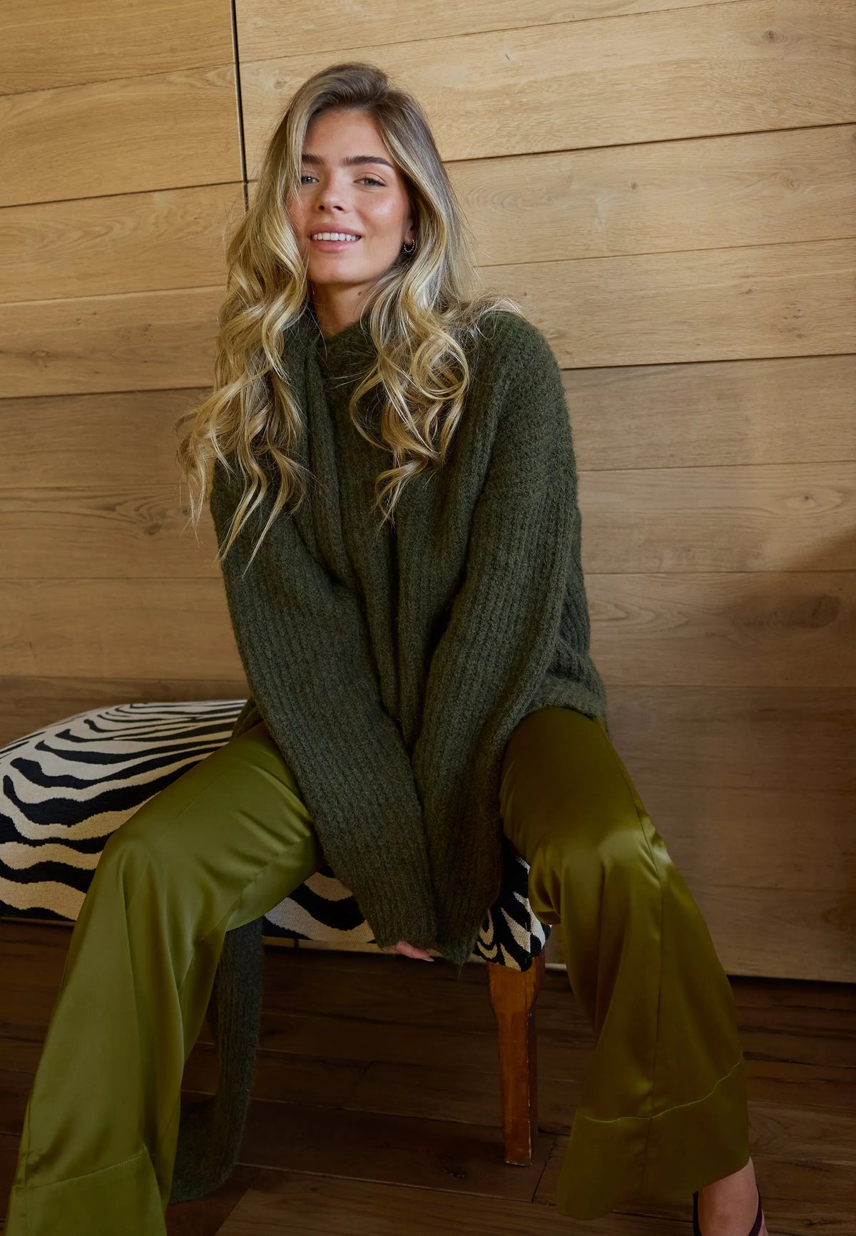 Knitted Scarf Sweater