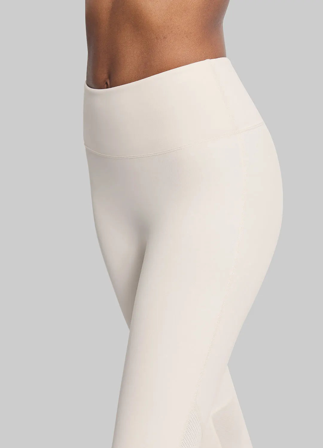High-Waisted Mesh-Panel Leggings for High-Impact Workouts