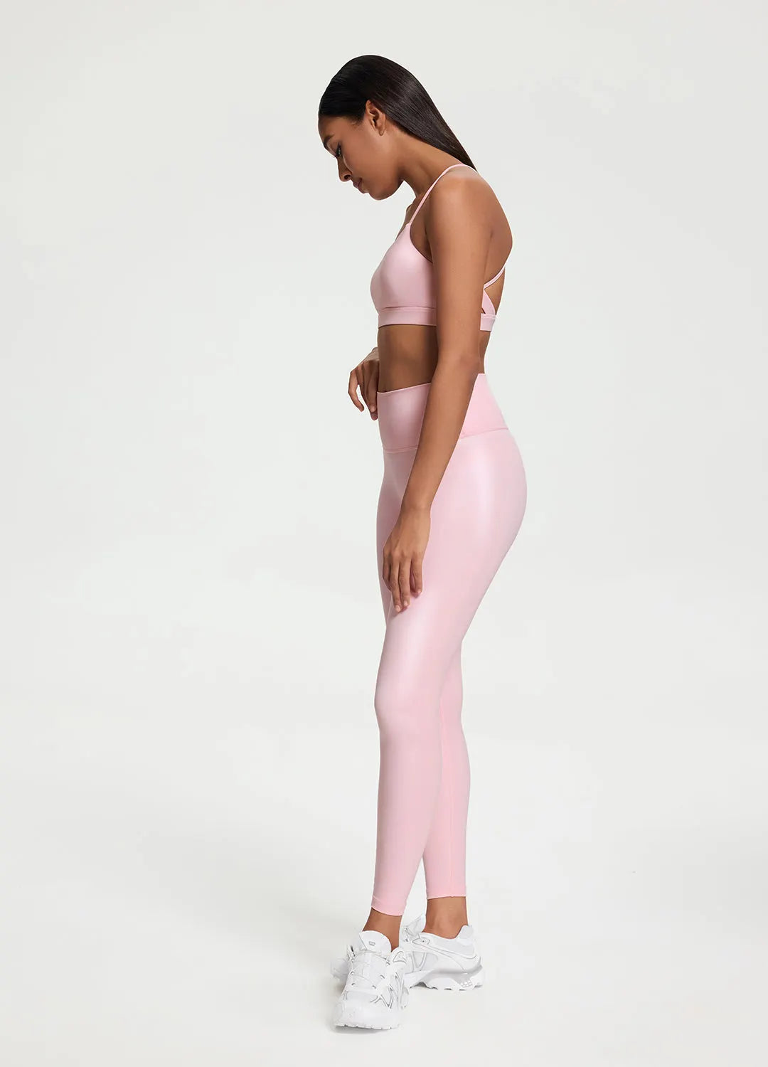 Premium Faux Leather 7/8-Length Leggings