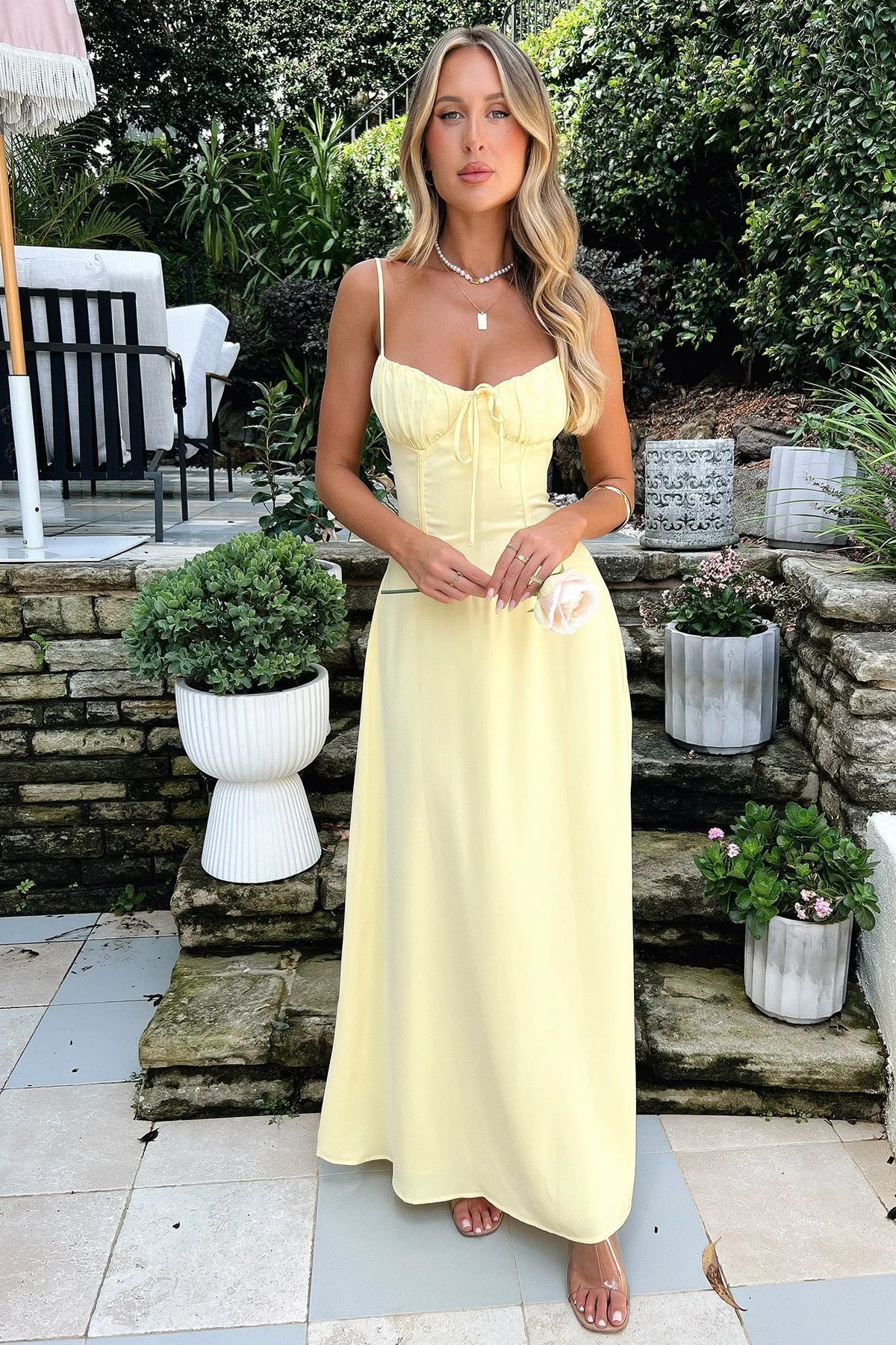 Magdalena Maxi Dress Yellow