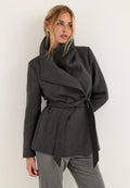 Short Wool Blend Coat