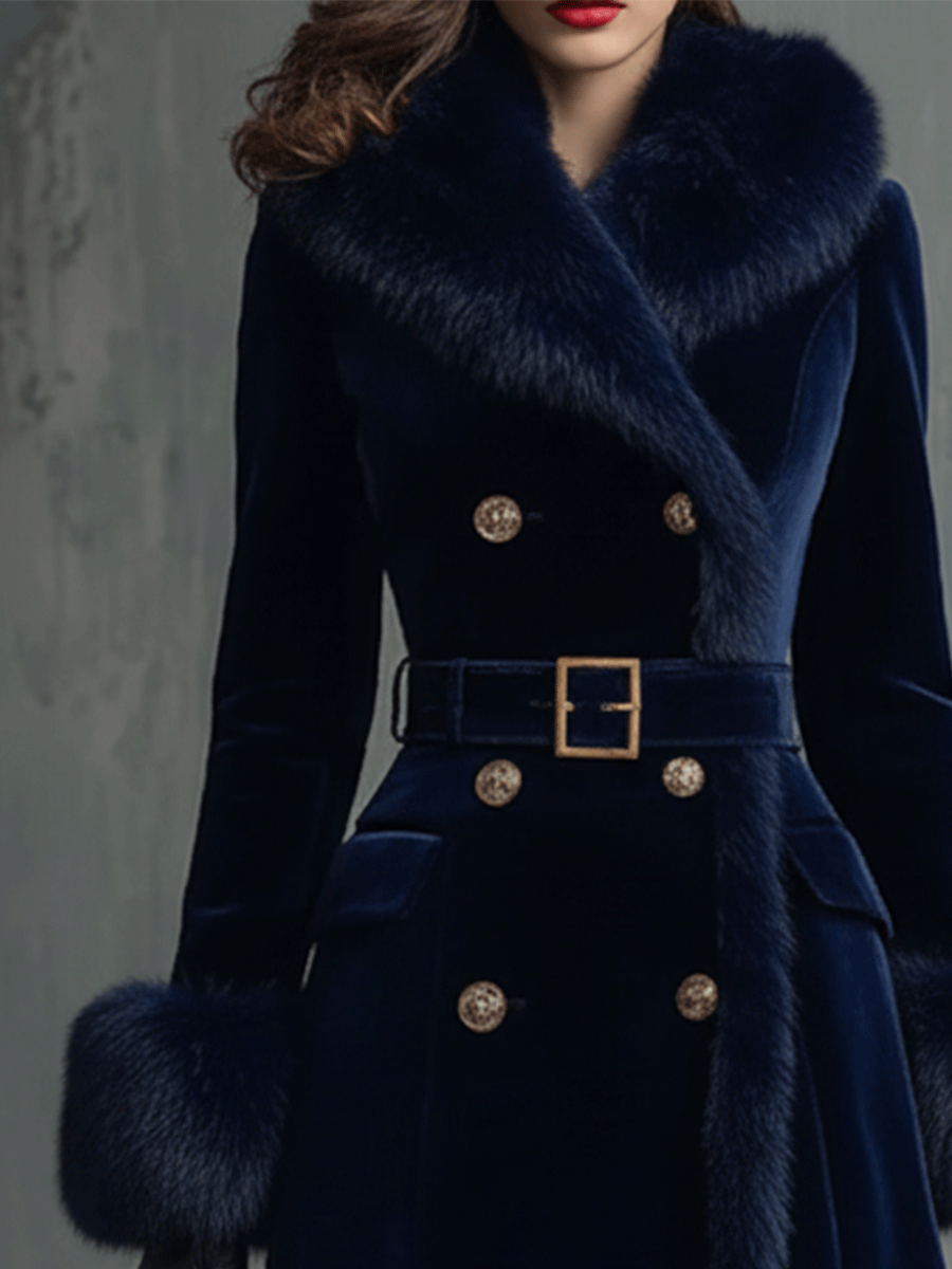 Coat with velvet – Smart Price