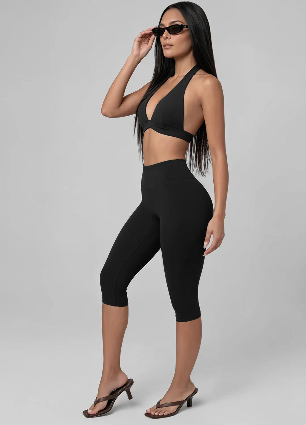 Flattering High-Waisted Sculpt Capri Leggings
