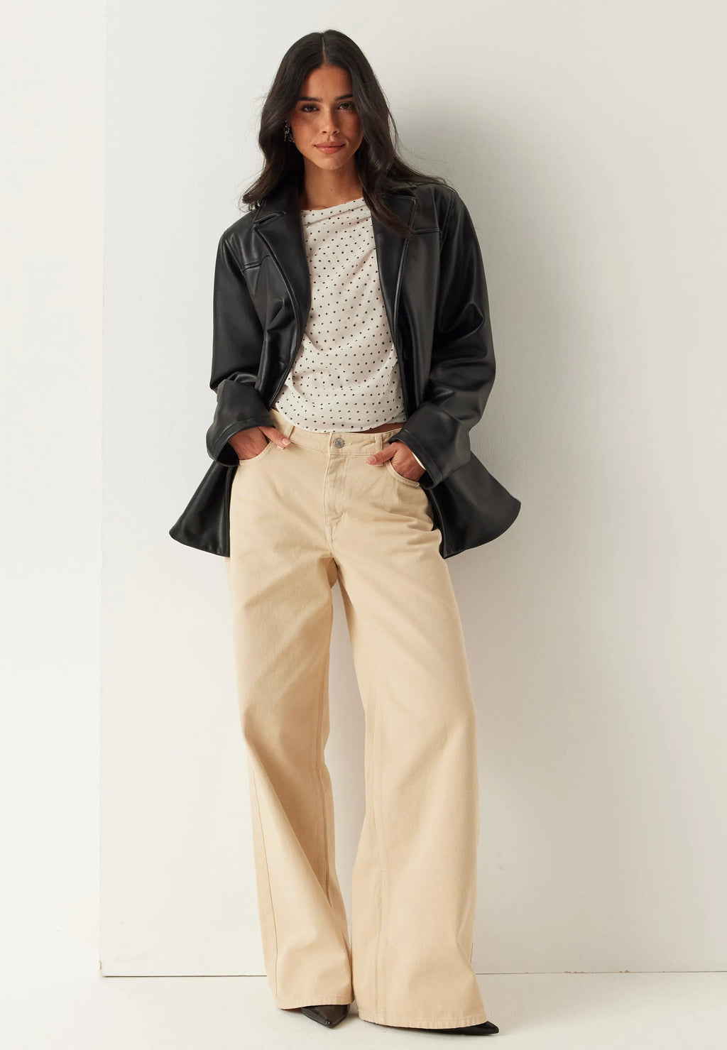 PU Blazer Jacket