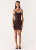 Kayla Mini Dress Chocolate