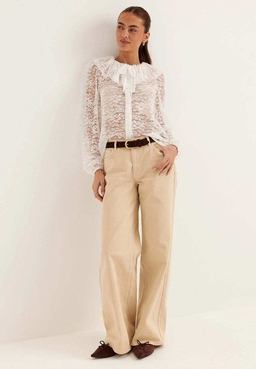 Lace Collar Blouse
