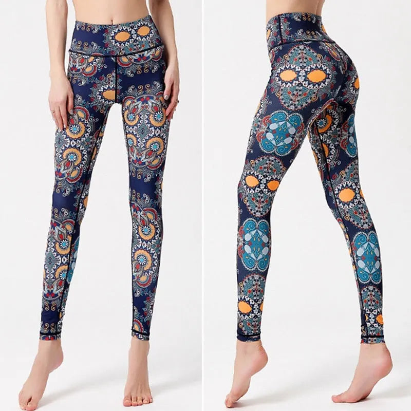 KittenAlarm - Mojoyce Cloud Hide Women Prints Sports Leggings Fitness Gym Yoga Pants High Waist Sexy Long Tights Running