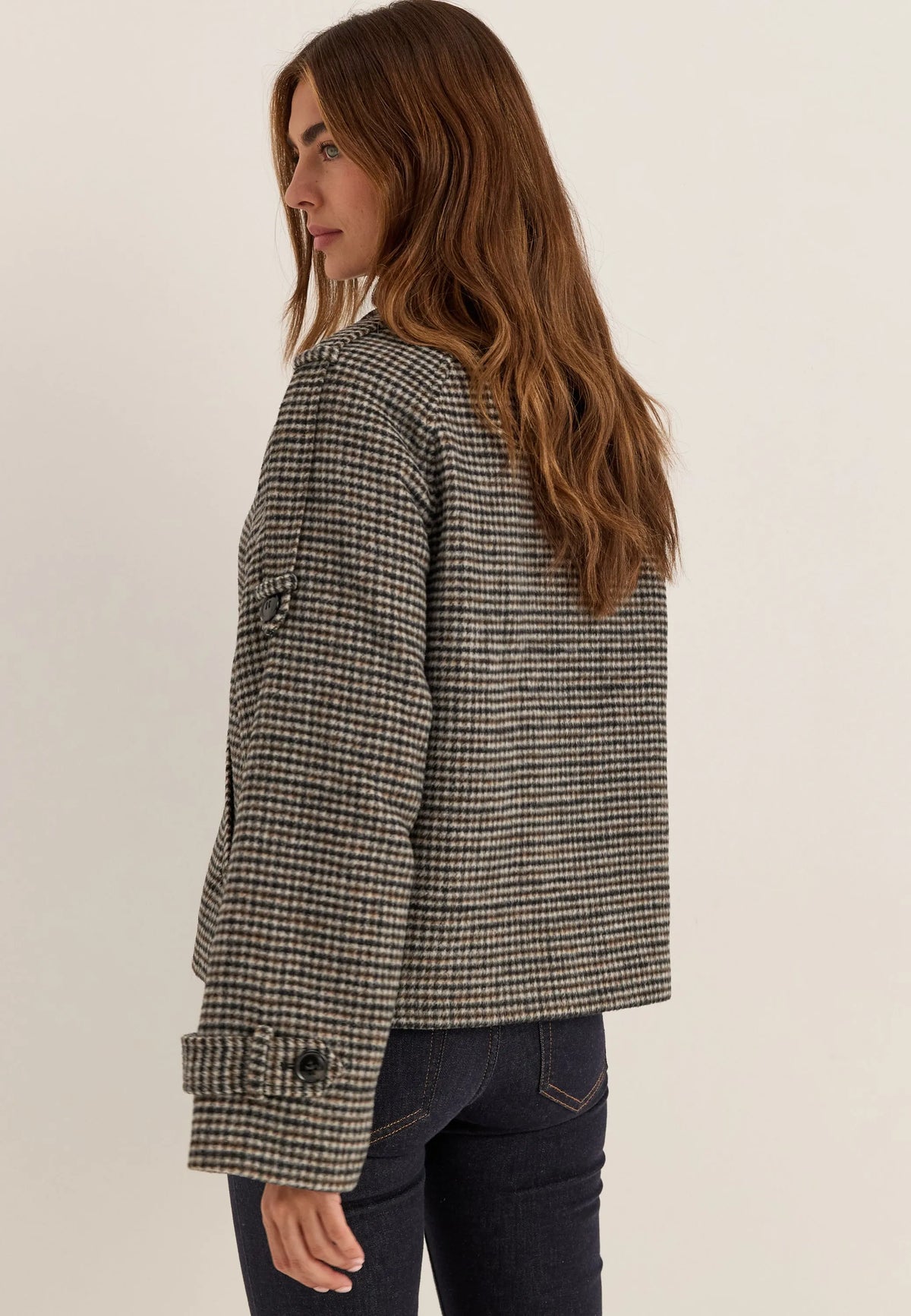 Wool Blend Short Coat
