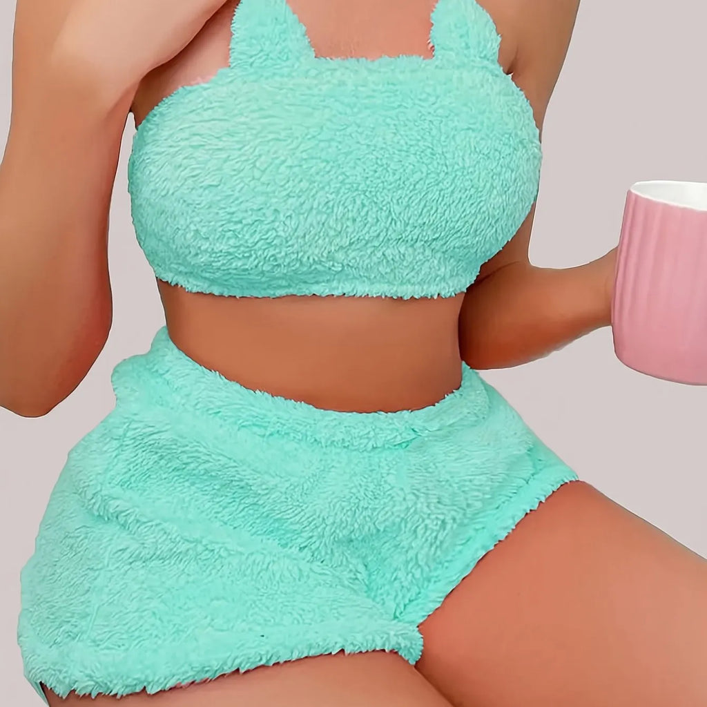 Women's Strapless Tank Top & Shorts Nightwear