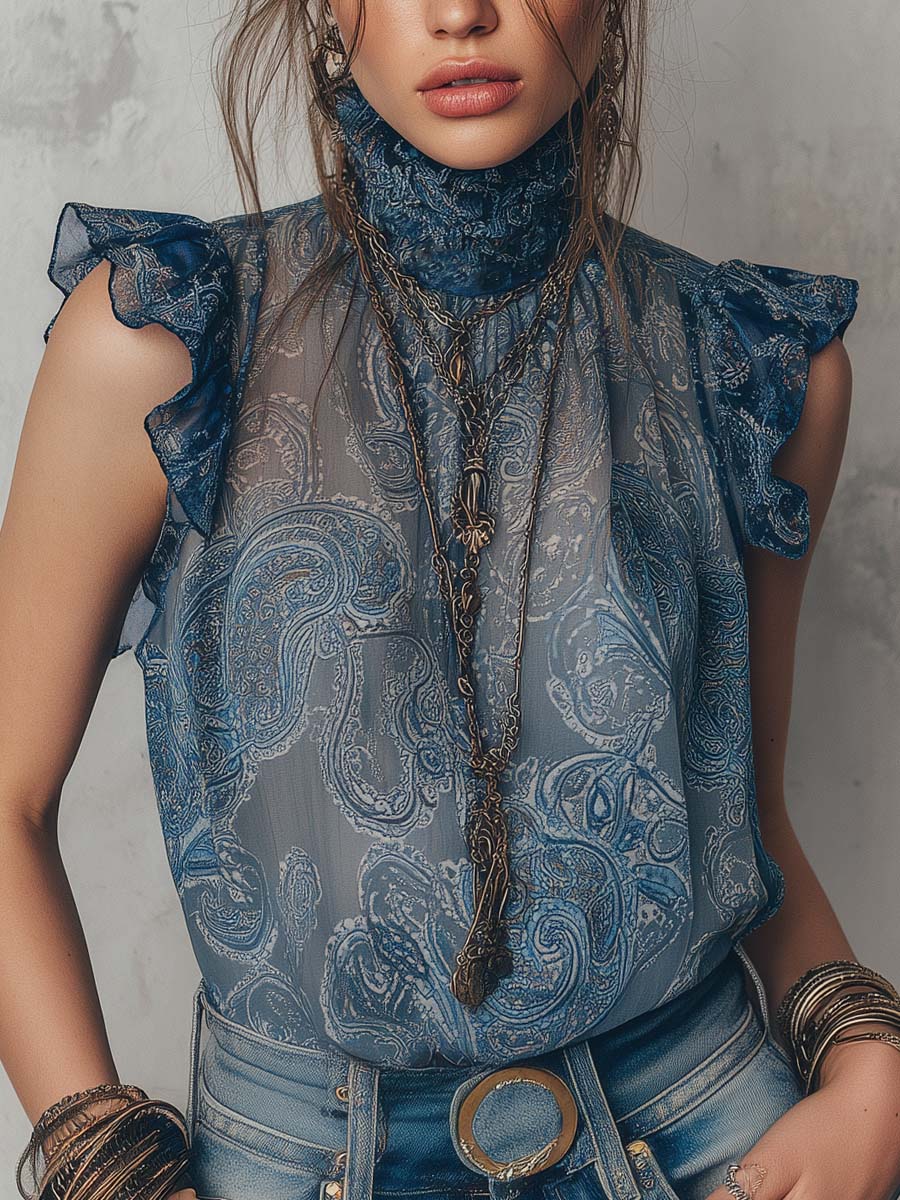 Top with chiffon – Smart Price