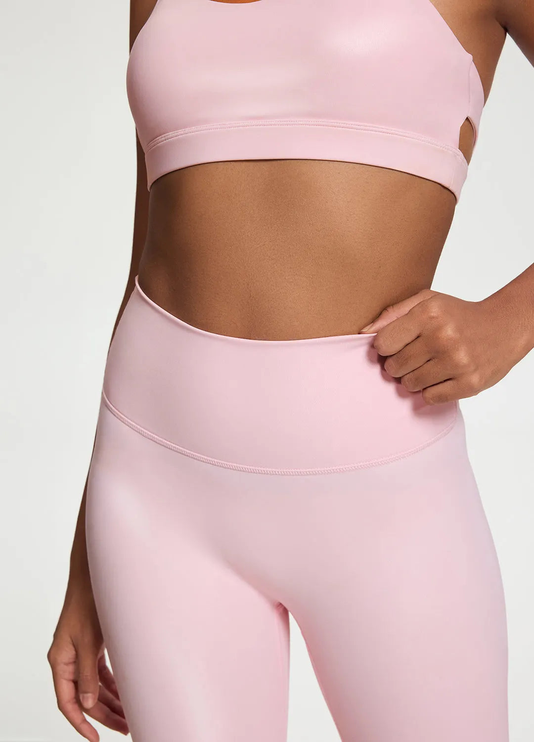 Premium Faux Leather 7/8-Length Leggings
