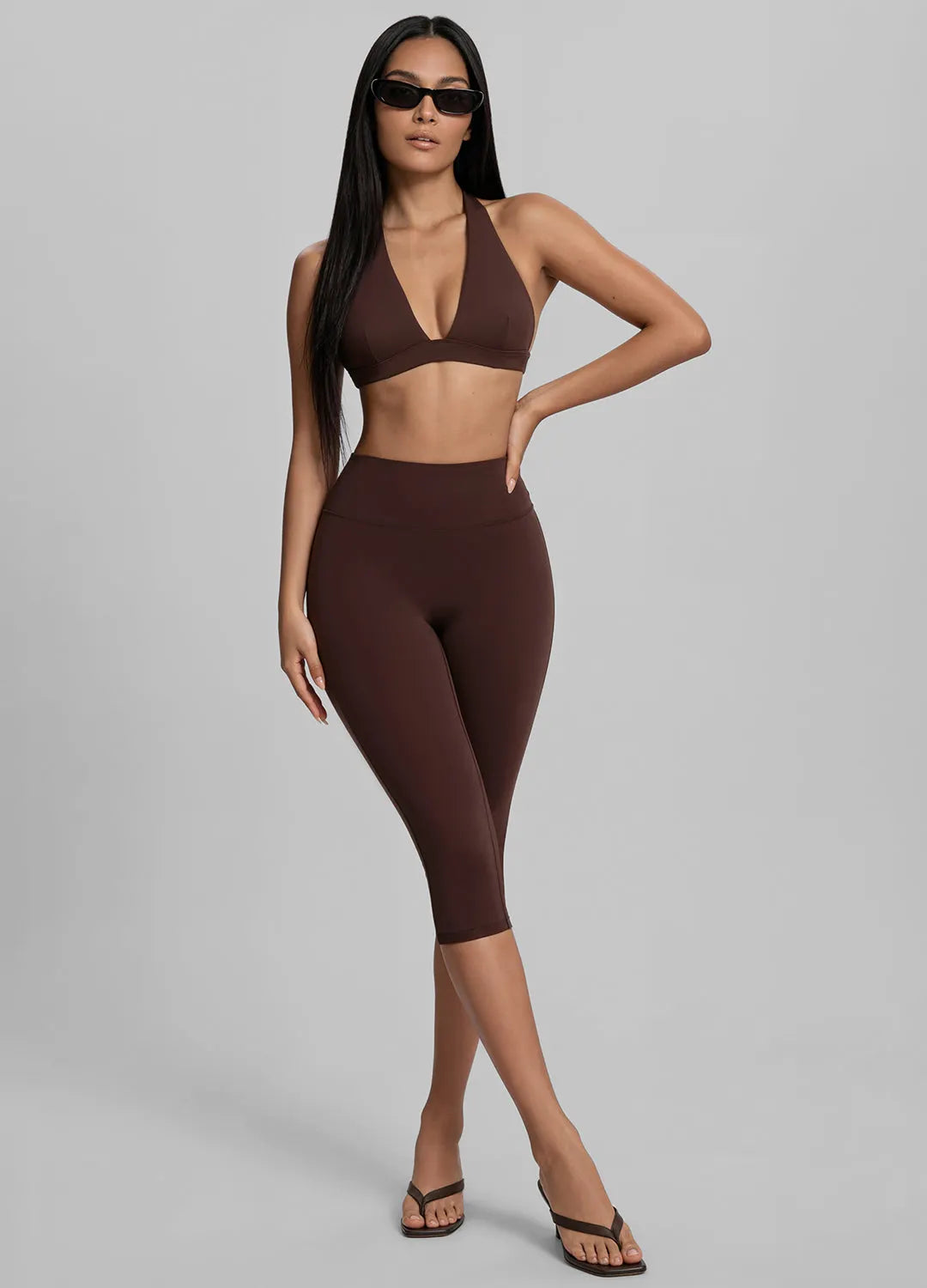 Flattering High-Waisted Sculpt Capri Leggings