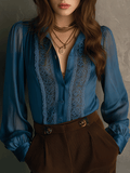 Retro Shirt in lace, Designer Aesthetic