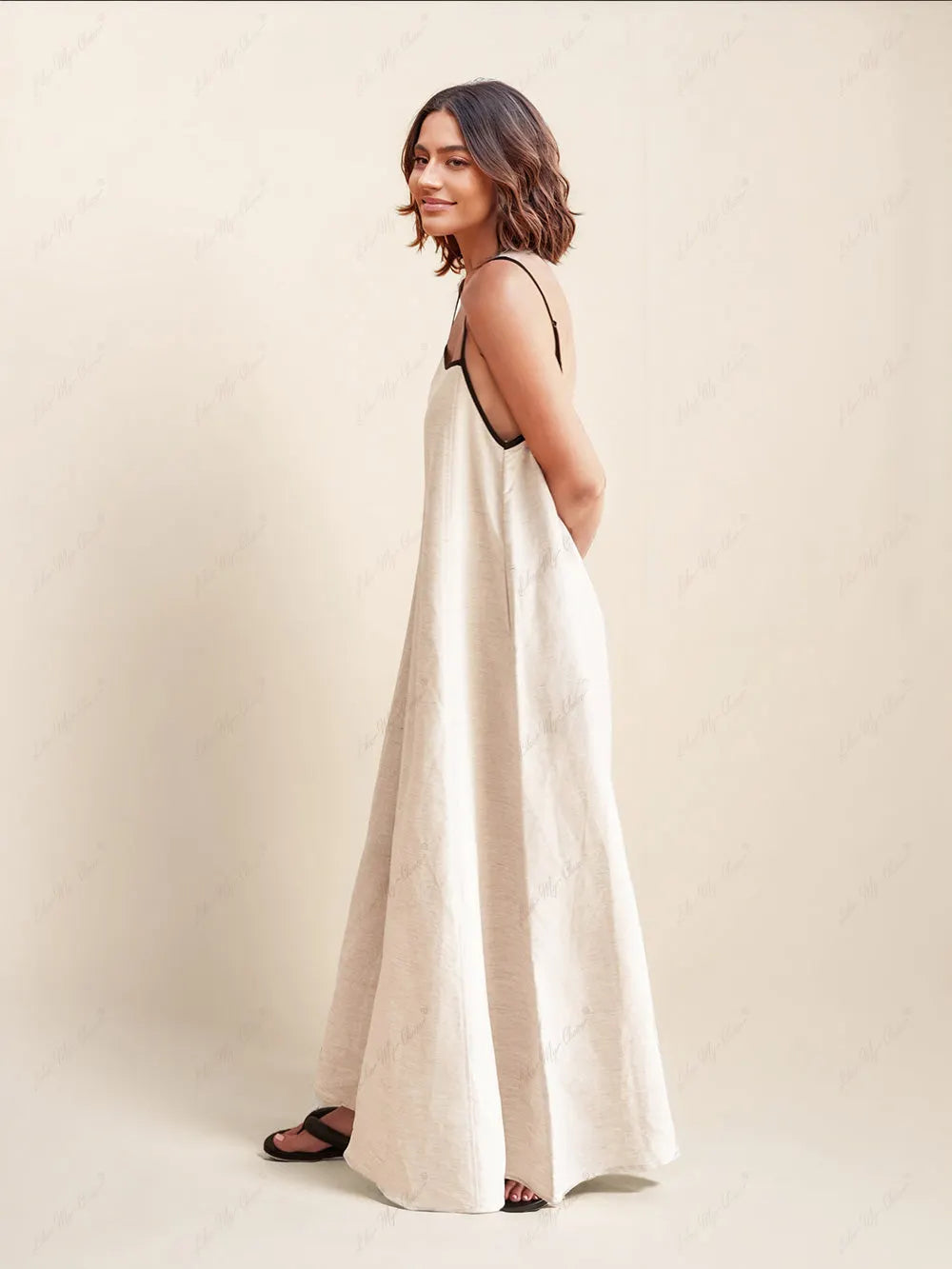 Classic Style Stylish Contrasting Suspender Dress
