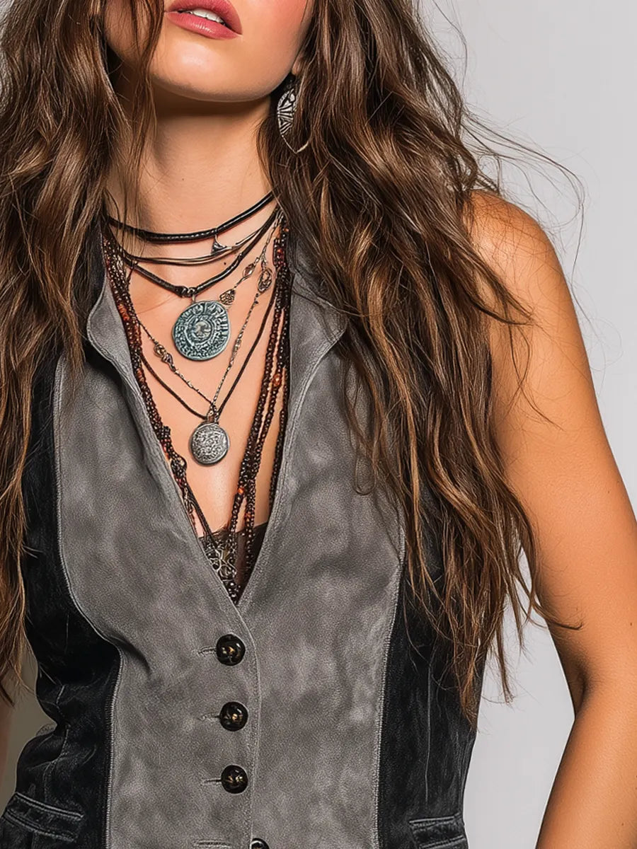 Statement Piece That Flatters – Vintage & suede