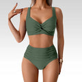 Nicoletta | Ruffled Fabric Bandeau Bikini
