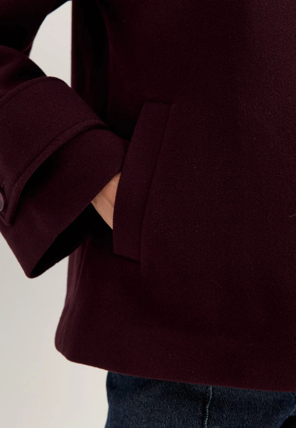 High Neck Short Coat