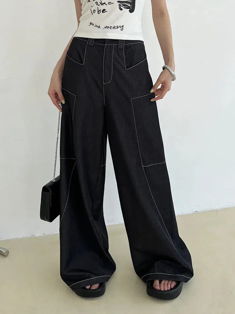 KittenAlarm - Amirah Shift Straight-Leg Trousers