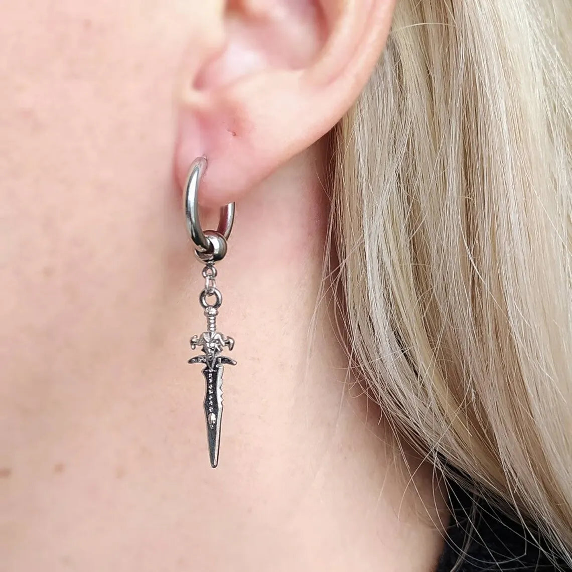Punk Ring Arrow Earrings