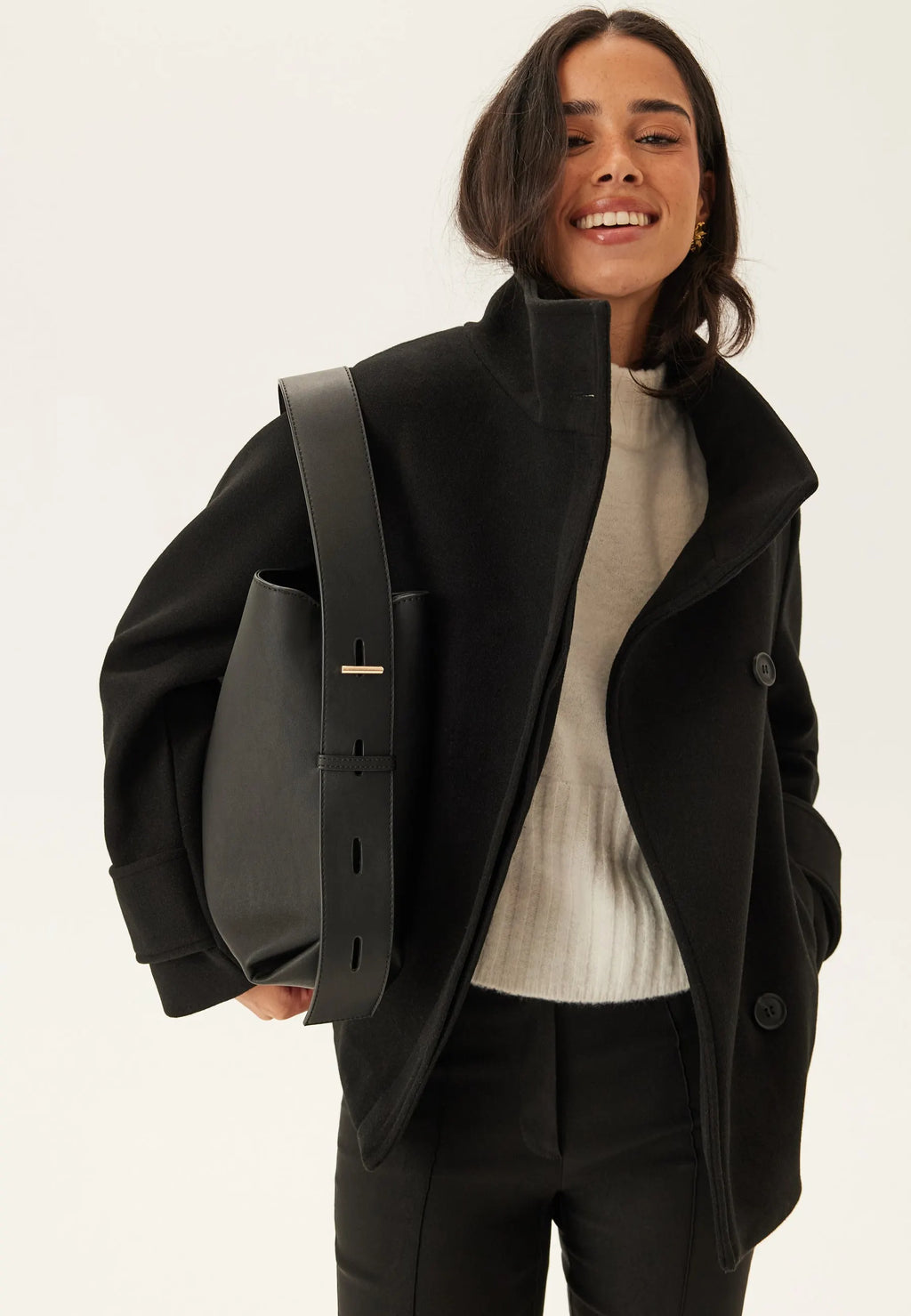 High Neck Short Coat