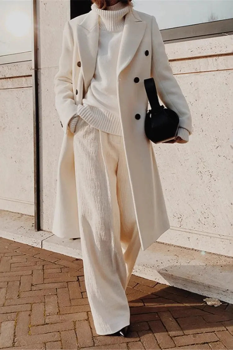 Double Breasted Slim Coat