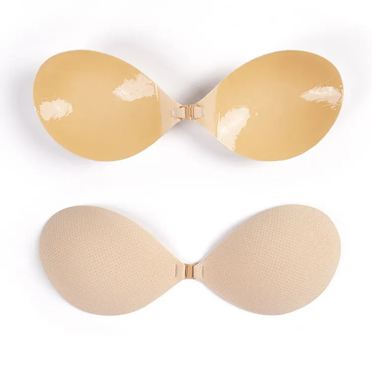 Adhesive Strapless Bra For Women Sticky Invisible Push Up Silicone Bra For Backless Dress Clasp Bras