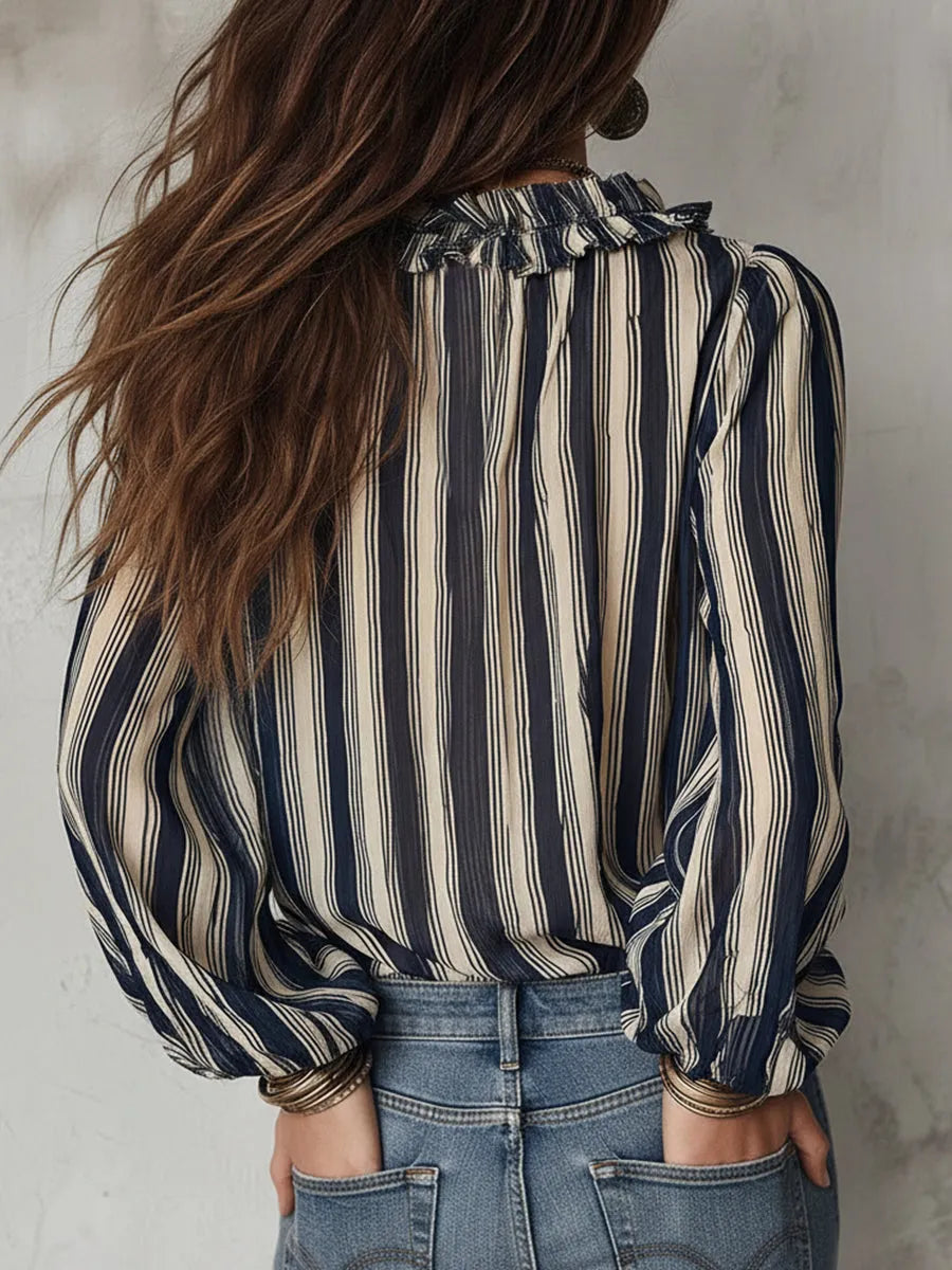 Bohemian Blouse in chiffon, Affordable Luxury