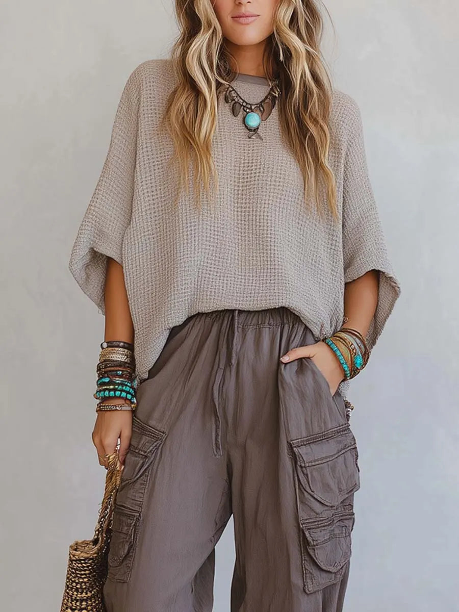 Pants with soft knit – Premium Look
