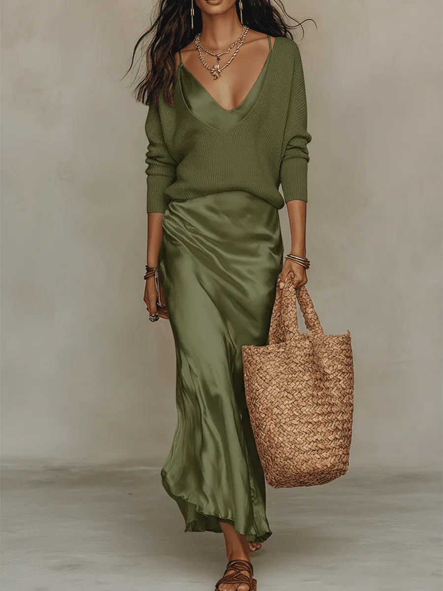 Chic Dress in soft knit, Smart Price