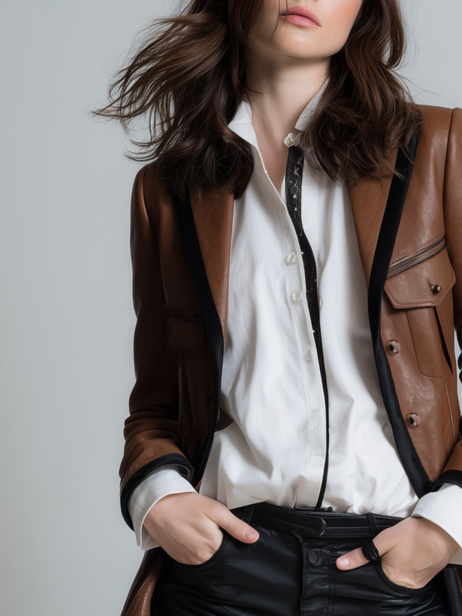 Retro Blazer in soft, Designer Aesthetic
