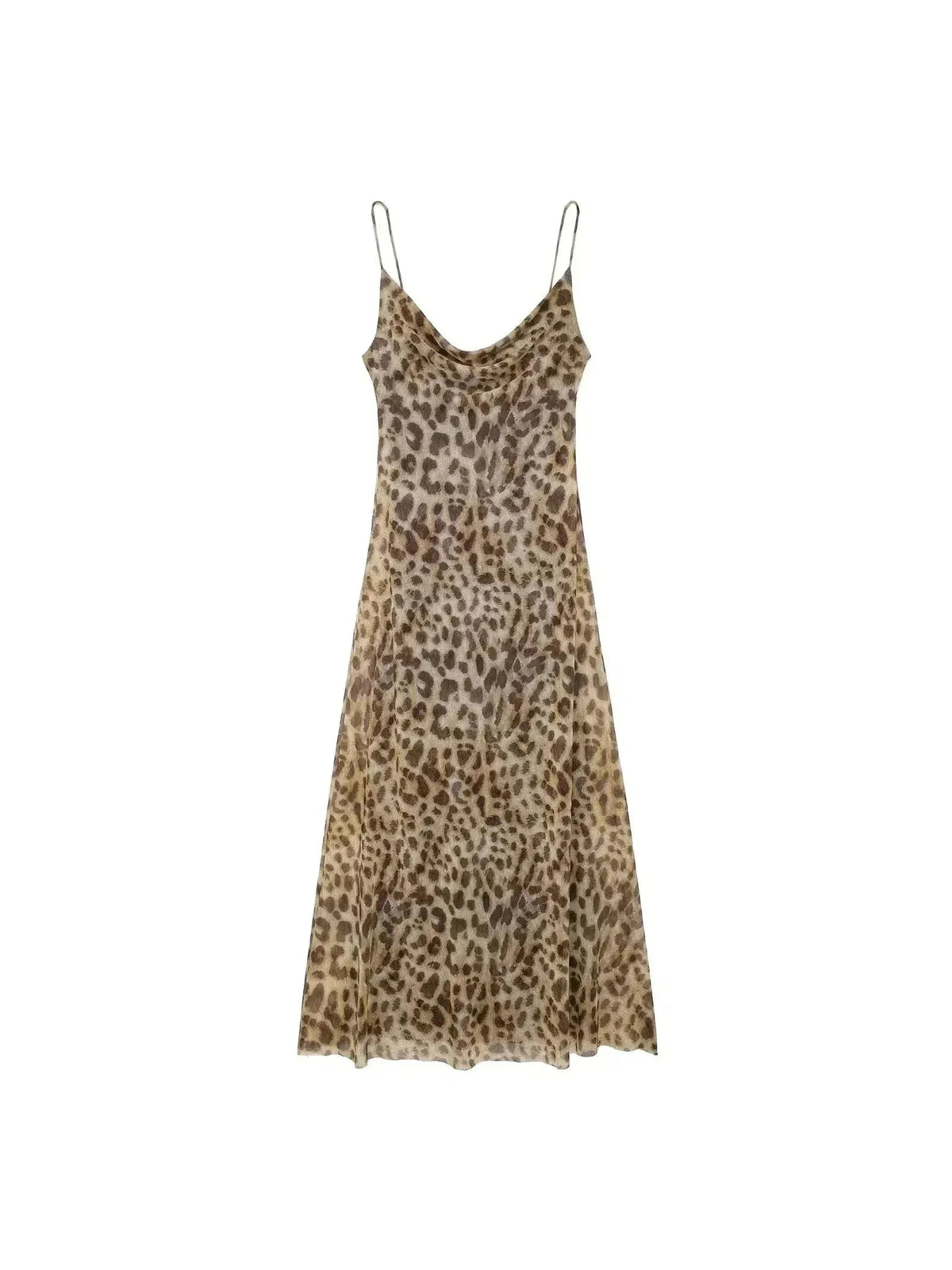 Animal Cowl Maxi Dress