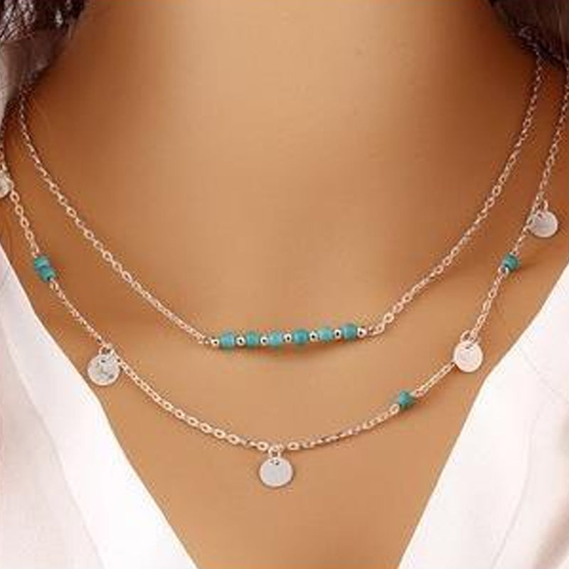 Casual Fashion Layered Pendant Necklace