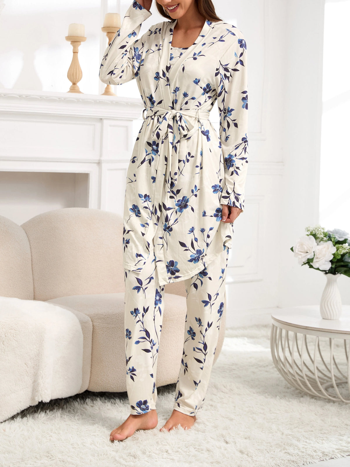Kathy | Vintage Floral Pajama Set
