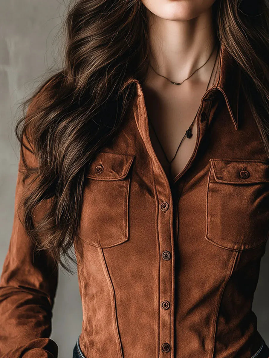 Chic Shirt in suede, Smart Price